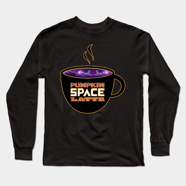 Pumpkin Space Latte Long Sleeve T-Shirt by hauntedgriffin